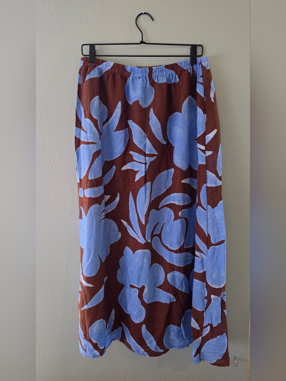 Rachel Zoe Blue Floral Skirt Size L - Picture 2 of 4